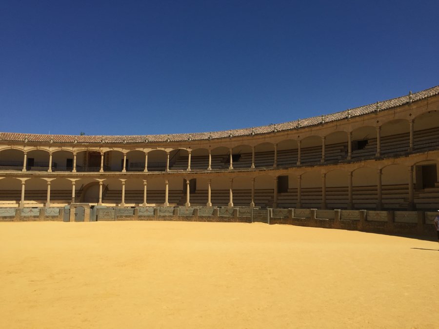 Innenraum der Stierkampfarena in Ronda