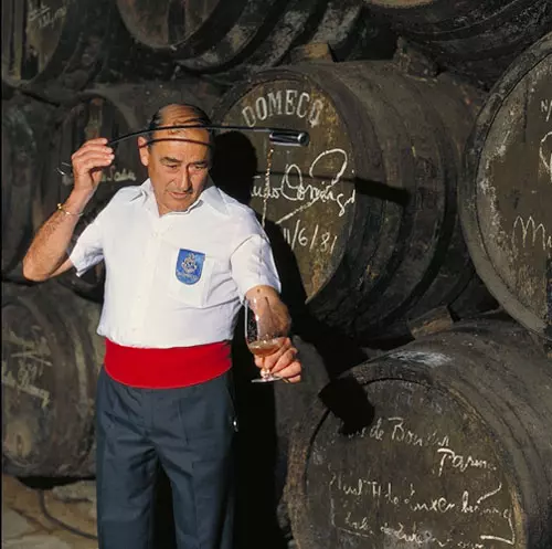 Sherry-Verkostung im Fasskeller
